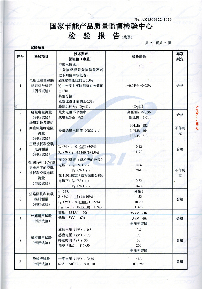 高低压试验报告-S11-1250临洮临洮临洮油浸式变压器-2.jpg